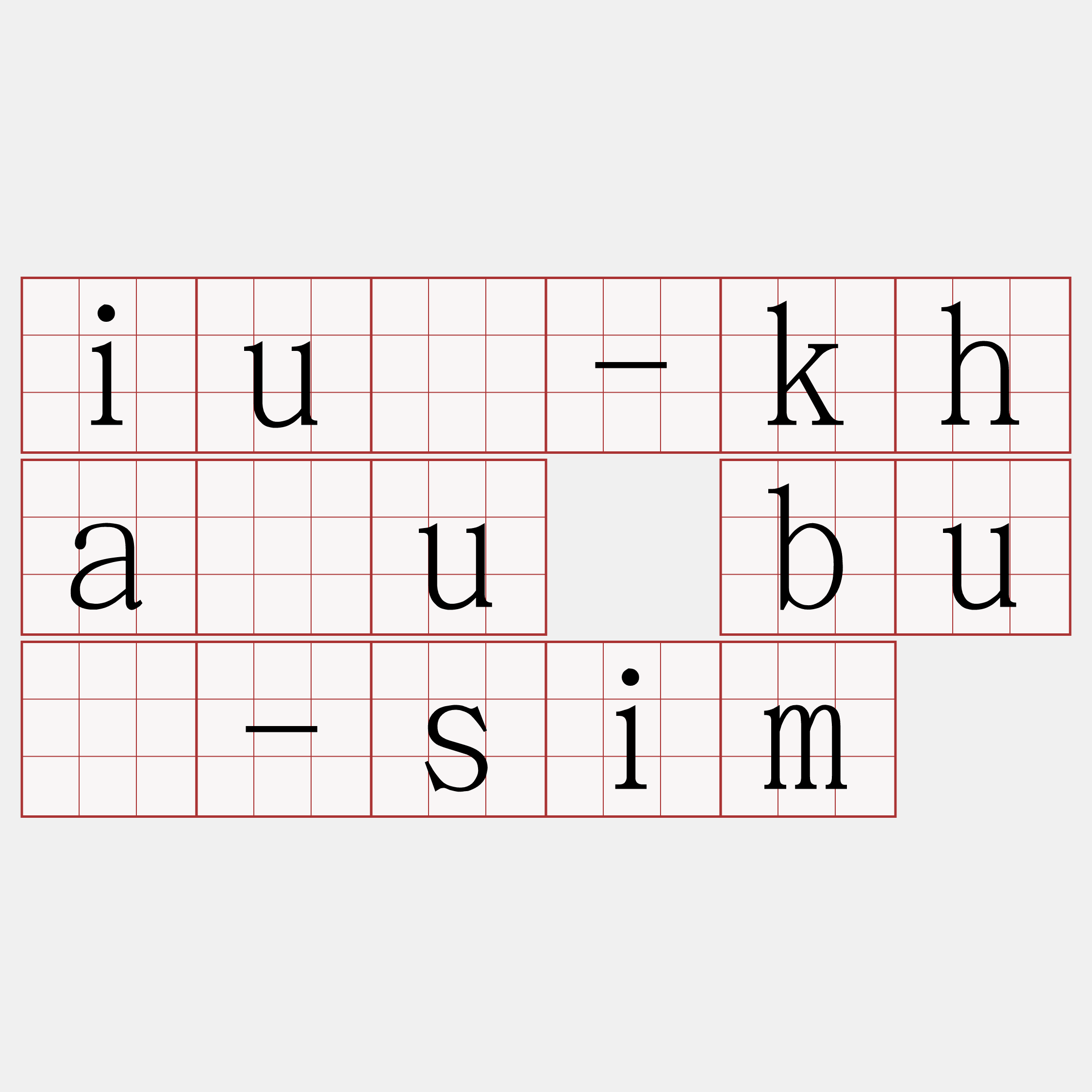 iú-kháu bû-sim